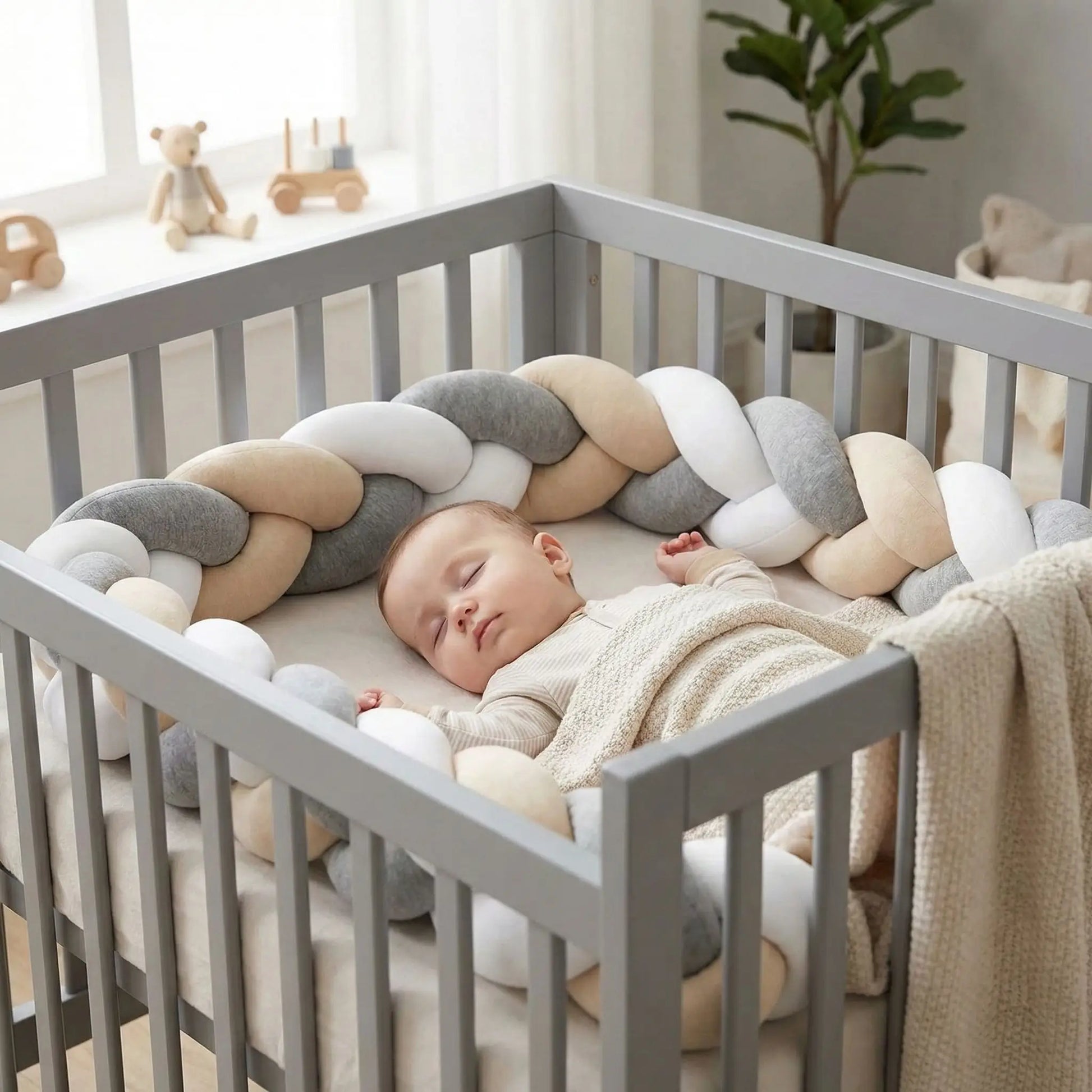 tresse-de-lit-3m-gris-beige-blanc-berceau-gris-bebe-serein-douceur-nurserie-briz-miel