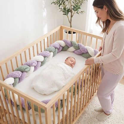 tresse-de-lit-3m-pastel-bebe-serein-berceau-bois-confort-nurserie-apaisante-cocon-coton