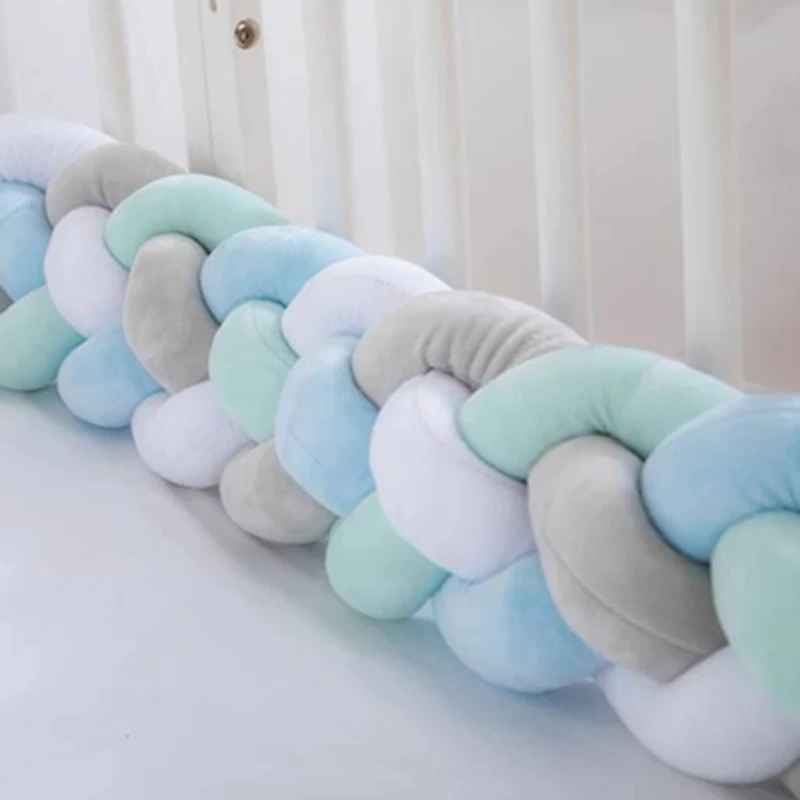 tresse-de-lit-3m-tresse-pastel-bleu-vert-gris-nid-confort-berceau-bebe-rose-amande