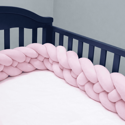 tresse-de-lit-3m-tresse-rose-berceau-bleu-nuit-protection-bebe-nursery-confort-vent-douillet