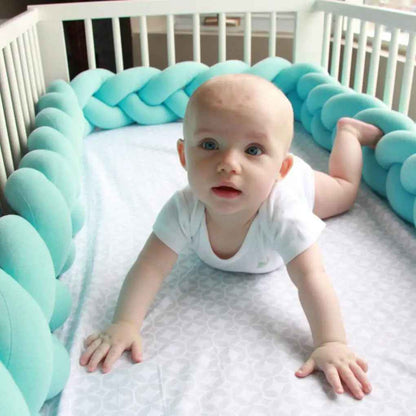 tresse-de-lit-3m-vert-eau-bebe-dans-berceau-avec-protection-ultime
