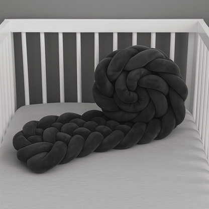 tresse-de-lit-4m-gris-fonce-tresse-avec-six-brins-long-de-quatre-metres-pause-un-matelas-de-bebe-de-couleur-blanche-reinebebe