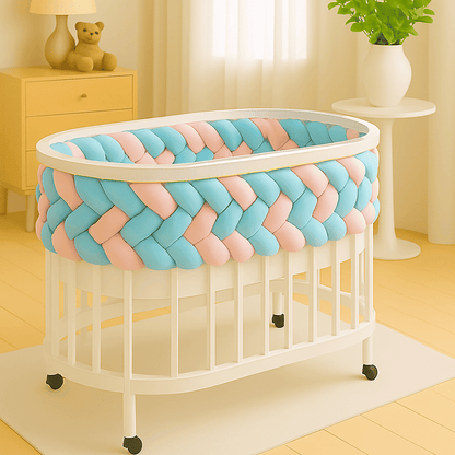 tresse-de-lit-5m-bleu-rose-pastel-lit-ovale-nurserie-douceur-murmure-protecteur