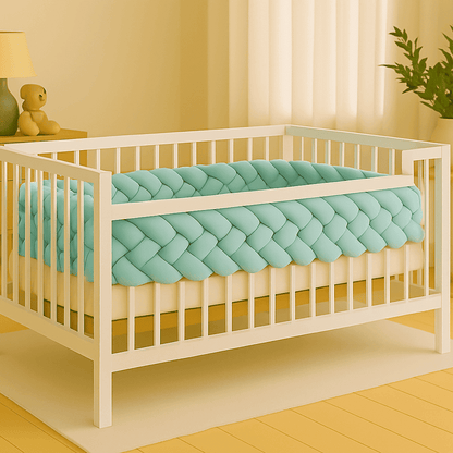 tresse-de-lit-5m-bleue-dans-lit-blanc-nurserie-envol-securise