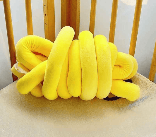 tresse-de-lit-5m-coussin-jaune-rembourre-en-forme-de-noeud-sentier-calme