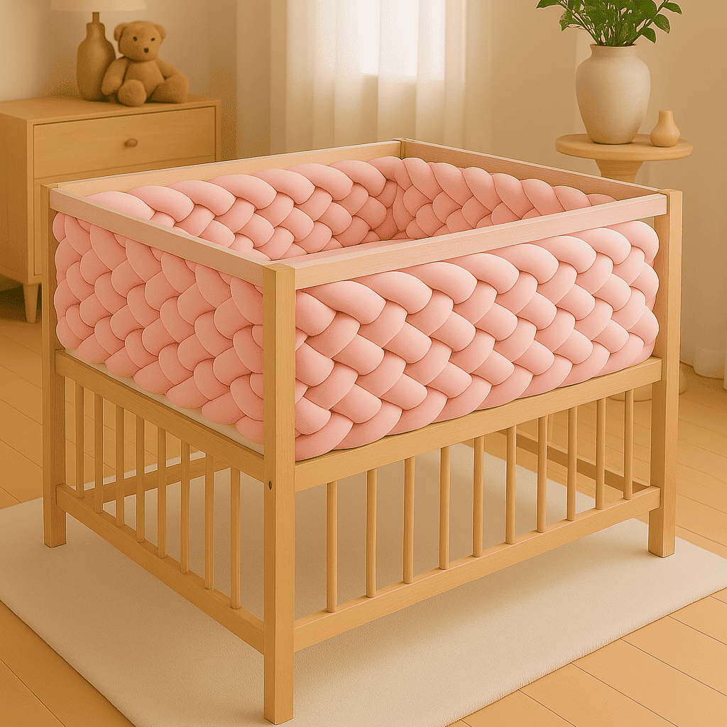 tresse-de-lit-5m-rose-pour-sommeil-bebe-dans-berceau-cocon-precieux