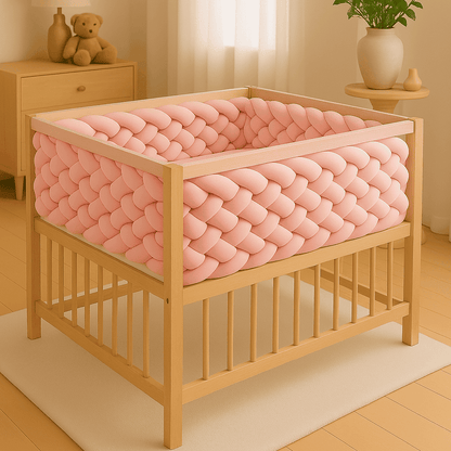 tresse-de-lit-5m-rose-pour-sommeil-bebe-dans-berceau-cocon-precieux