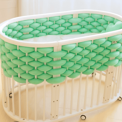 tresse-de-lit-5m-verte-menthe-nouee-sur-barreaux-de-berceau-protection-tendresse