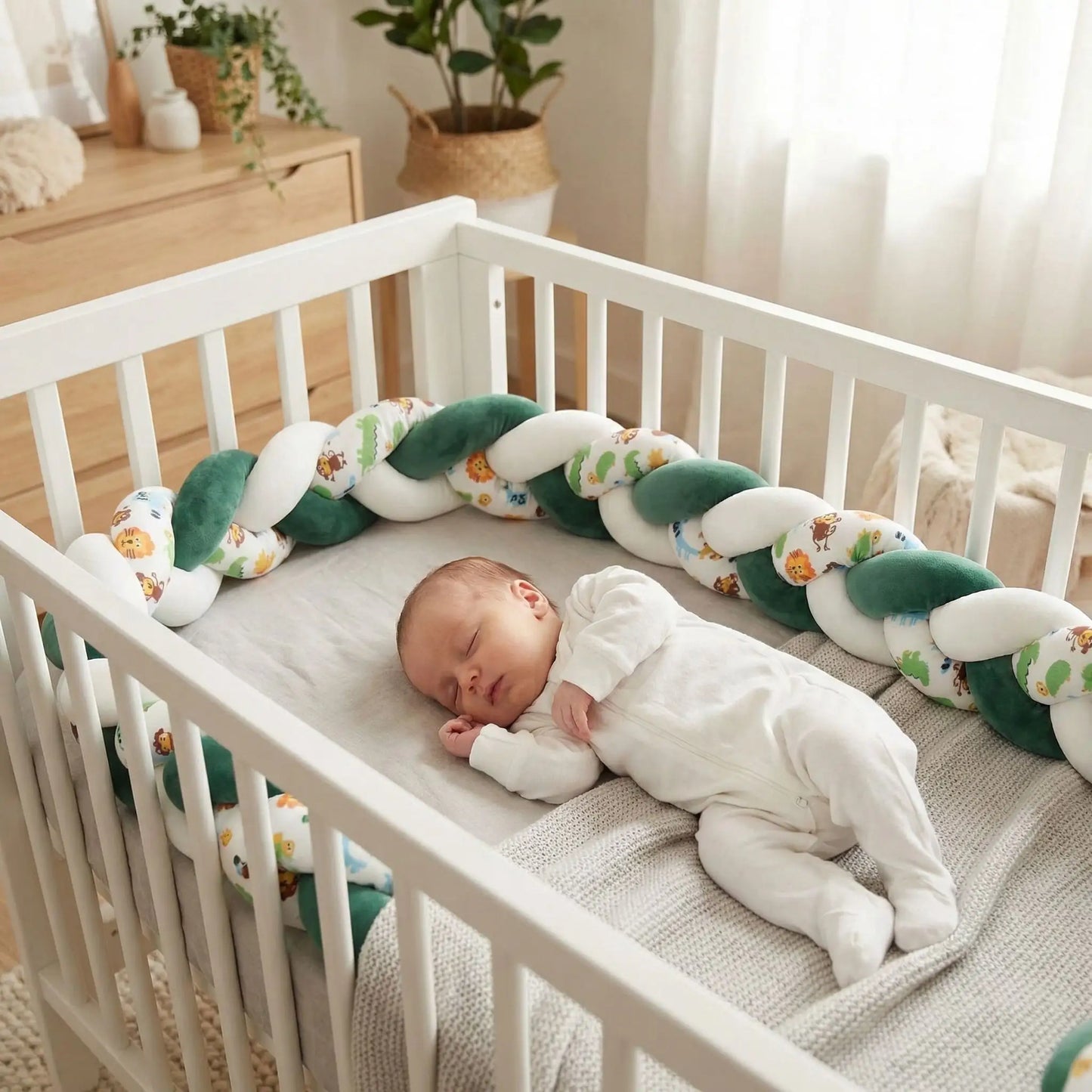 tresse-de-lit-animaux-safari-vert-blanc-lit-bebe-securise-coconou-velours