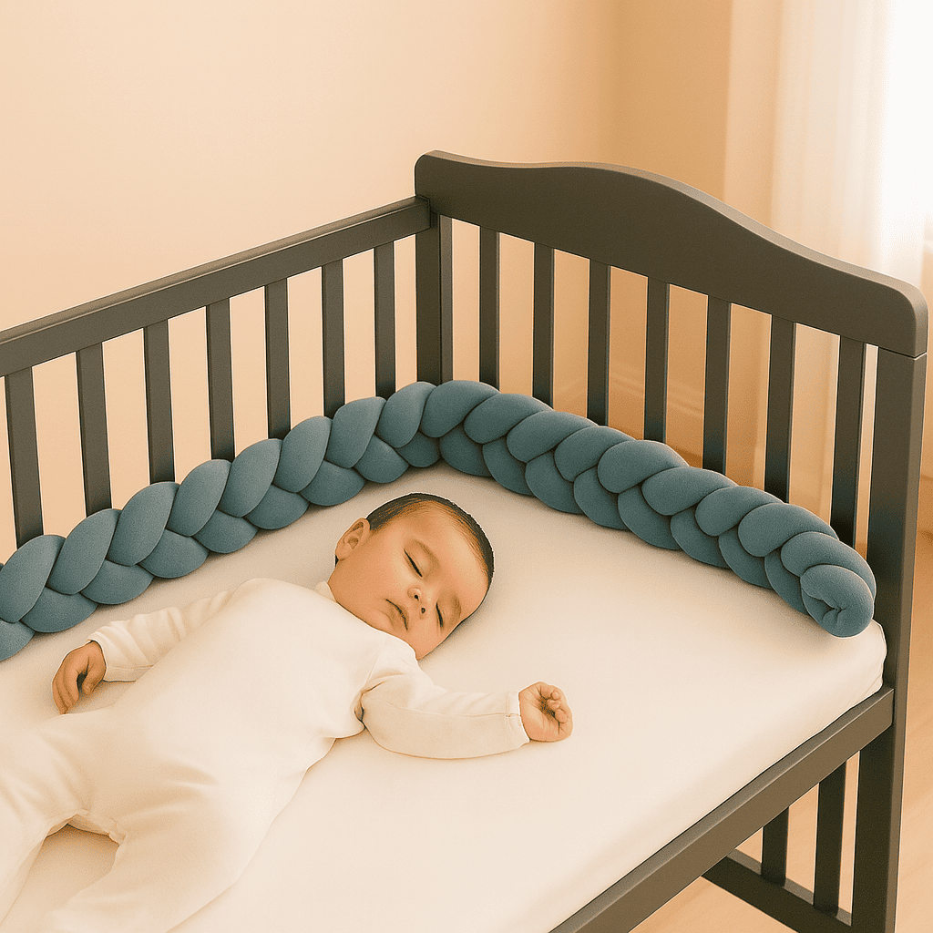 tresse-de-lit-bebe-bleu-bebe-endormi-berceau-en-bois-nuage-velours