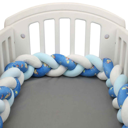 tresse-de-lit-bebe-bleu-blanc-bleu-fleuri-petit-nid