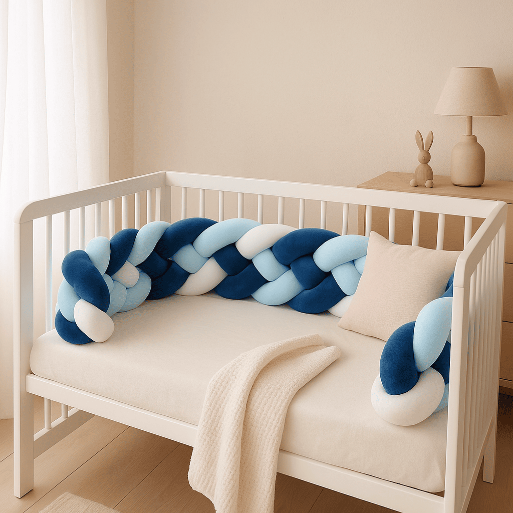 tresse-de-lit-bebe-bleu-nuit-blanc-bleu-ciel-dans-berceau-nuage-doux