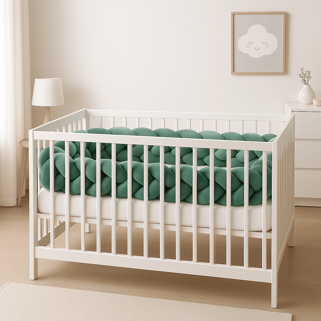 tresse-de-lit-bebe-bleu-sarcelle-dans-berceau-blanc-vertnature
