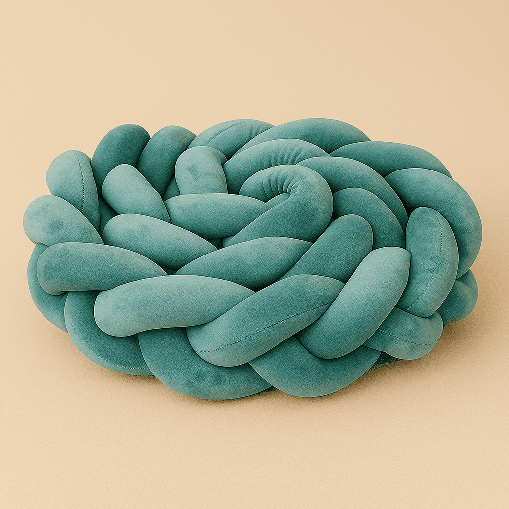 tresse-de-lit-bebe-bleu-sarcelle-vertnature