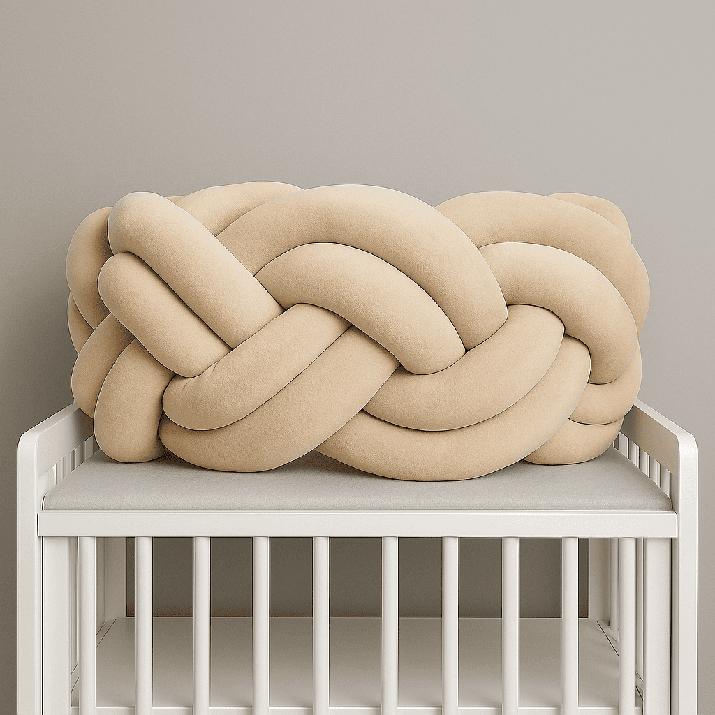 tresse-de-lit-bebe-couleur-beige-clair-deux-metres-sur-armoire-de-bebe-chiclait