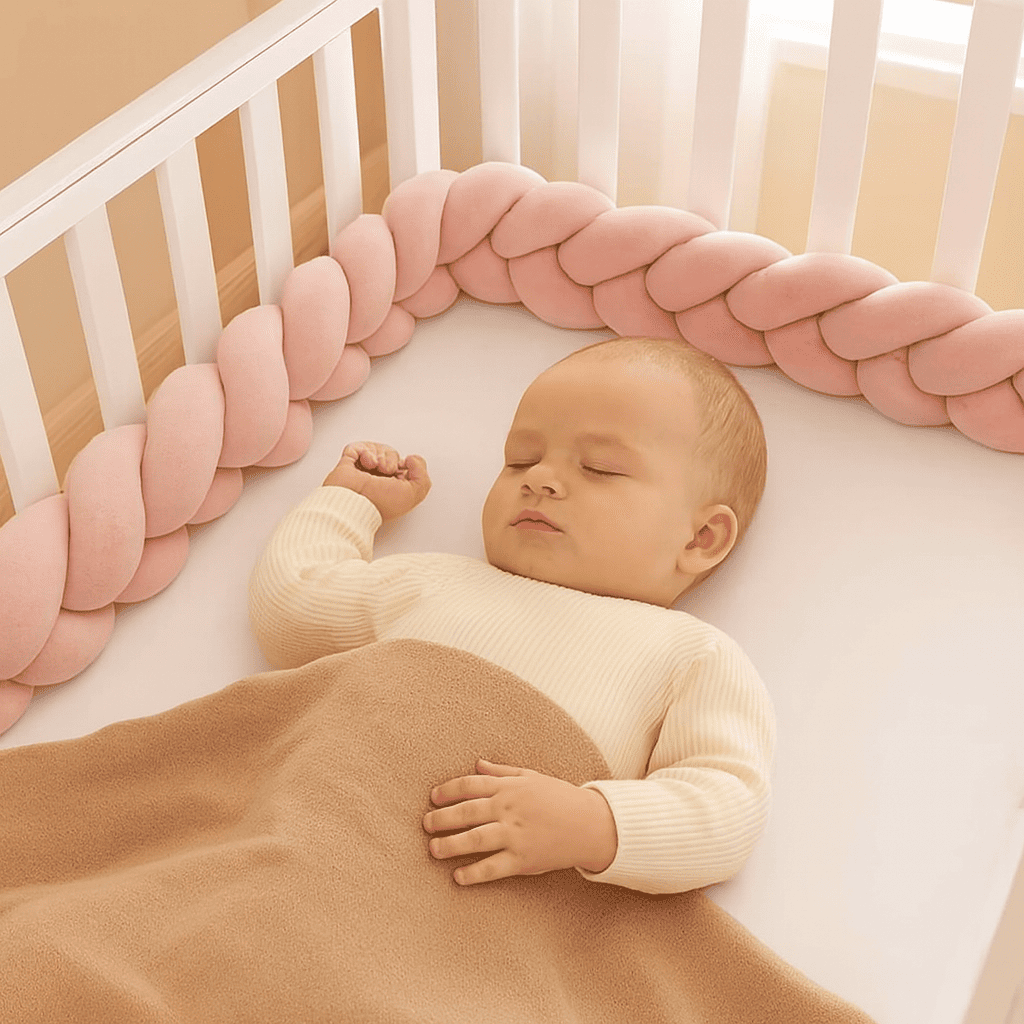 tresse-de-lit-bebe-couleur-rose-bebe-endormi-berceau-murmure-de-coton