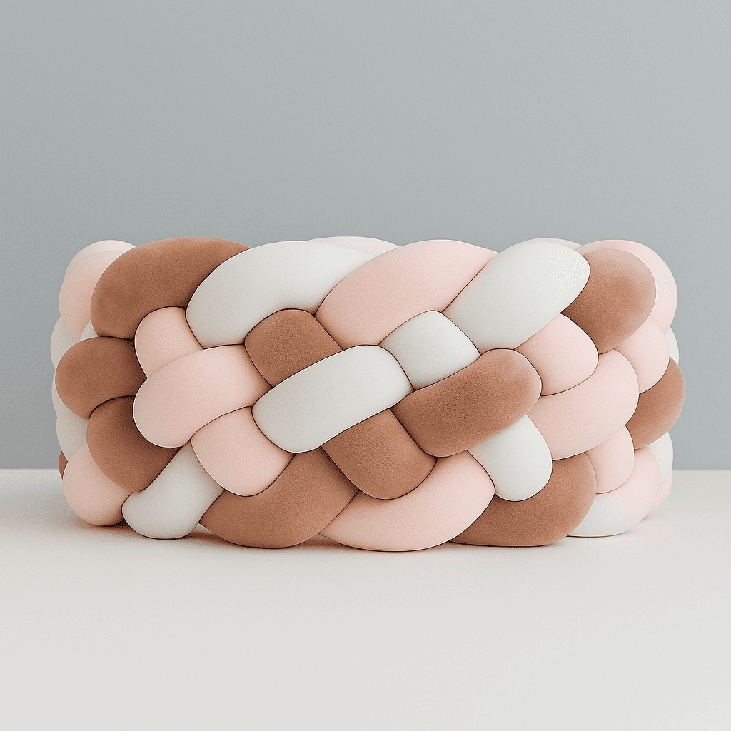 tresse-de-lit-bebe-marron-rose-blanc-nuage-doux