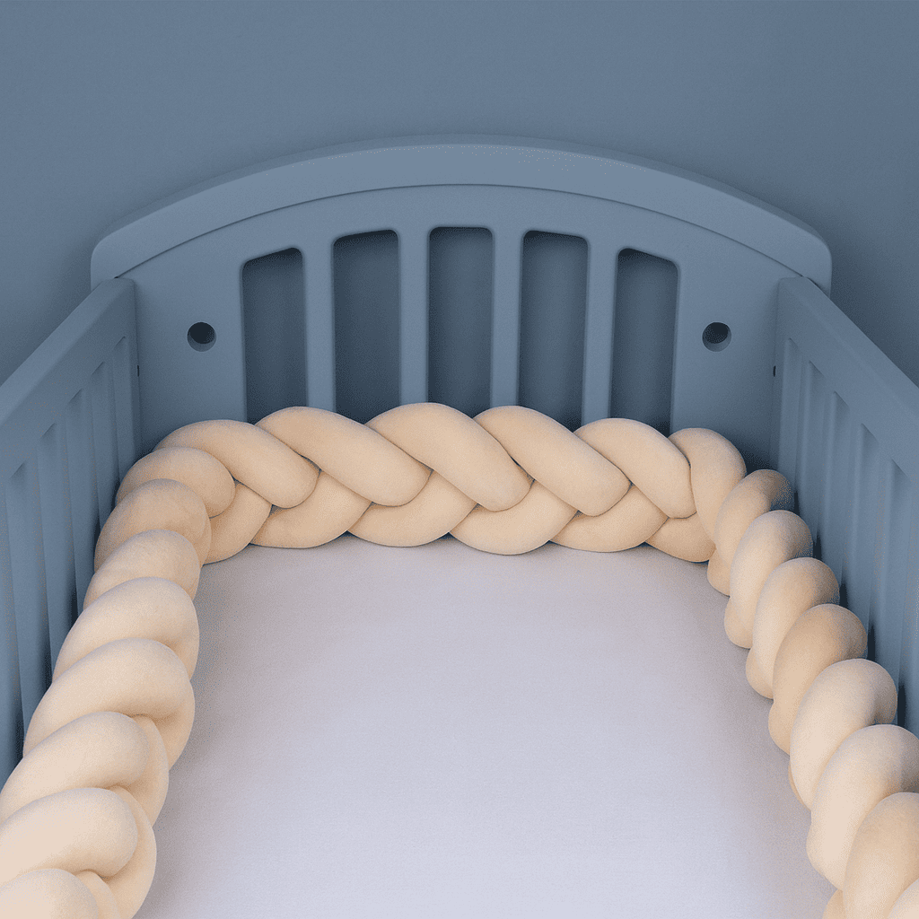 tresse-de-lit-beige-dans-berceau-bleu-chambre-bebe-decoration-nurserie-nidbeige