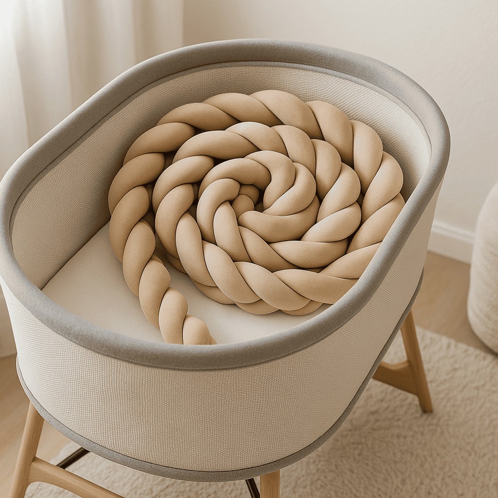 tresse-de-lit-couleur-beige-dans-couffin-blanc-gris-douceur-et-securite-protection-superieur