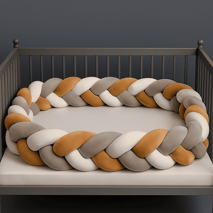 tresse-de-lit-gris-blanc-jaune-moutarde-dans-berceau-nuance