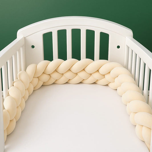 tresse-de-lit-natte-avec-quatres-brins-dans-berceau-fond-vert-securite-optimale