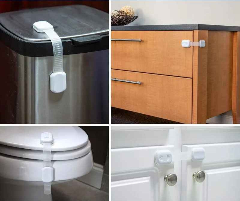 wc armoire tiroir securise avec bloque porte